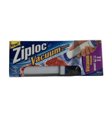 Ziplock Brand Vacuum Starter Kit 1 Hand Pump 3 Freezer Quart Bags New In... - $21.78