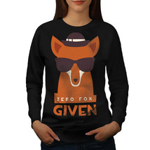 Wellcoda Zero Fox Given Urban Womens Sweatshirt, Wildlife Casual Pullover Jumper - £23.18 GBP+
