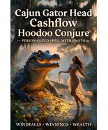 ️ LEGENDARY BAYOU GATOR HEAD HOODOO SPELL PROTECT &amp; GROW YOUR MONEY✨ - $53.99