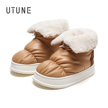 High Snow Boots Women Men Warm Outside Shoes Thick Plush Platform Slippers Water - £54.95 GBP