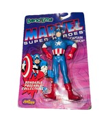 MARVEL BEND-EMS CAPTAIN AMERICA 6" BENDABLE ACTION FIGURE JusToys 1991 NIP VTG - $12.45
