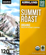 Kirkland Signature Summit Organic Medium Roast Coffee 120K-Cup Pods EXP ... - $1,051.60 MXN