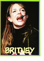 Britney Spears teen magazine pinup clipping close up black shirt live on... - £2.73 GBP