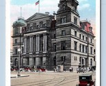 Post Office Building Street View Erie Pennsylvania PA UNP WB Postcard P6 - $4.90