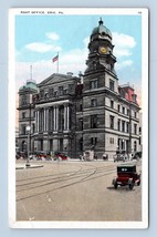 Post Office Building Street View Erie Pennsylvania PA UNP WB Postcard P6 - £3.84 GBP