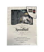 Speedball Complete Calligraphy Kit With Pen Holders Nibs Ink Marker & Paper