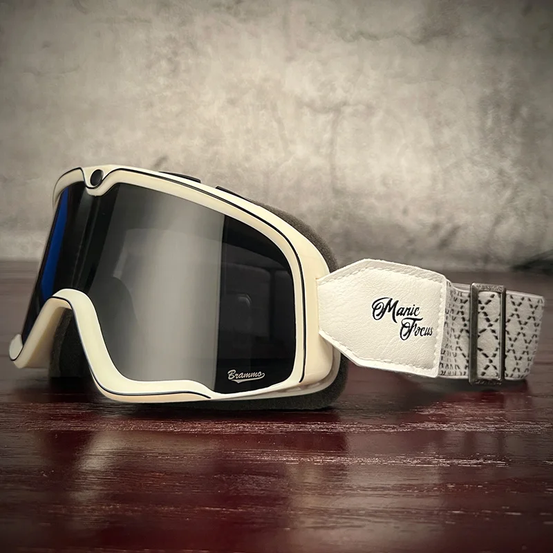 mmo Vintage Motocross Goggles Motorcycle Clic Gles Moto Aviator Pilot Scooter He - £173.53 GBP