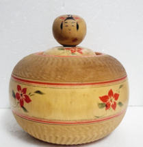 Kokeshi 1977&#39; Japanese Wooden Doll Vintage Antique Old Rare - $55.17