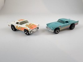 Vintage HOT WHEELS Lot of 2 1957 Thunderbirds 1991 McDonald&#39;s 1996 Flamethrower - £4.71 GBP