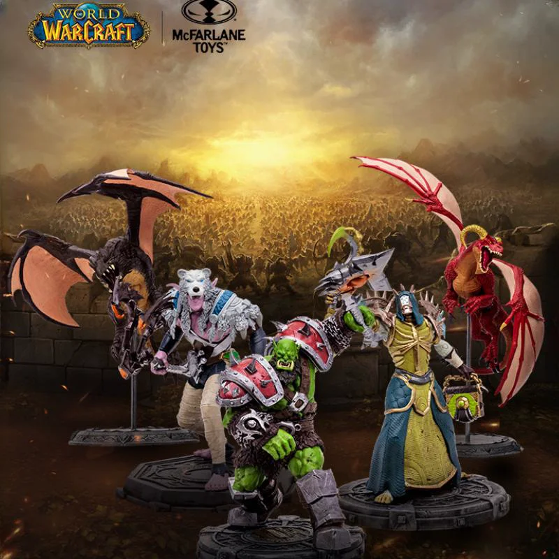 Blizzard Genuine Mcfarlane World Of Warcraft 1/12 Paladin Orc Warrior Undead - £65.47 GBP+