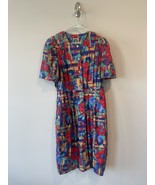 Vintage Special Effect Secretary Dress Size 16 with Tags Shoulder Pads - €17,53 EUR