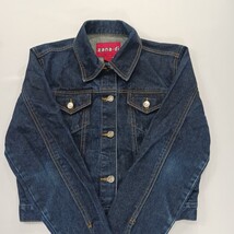 Zana Di Women's Cotton Jacket Size Medium Blue Denim Long Sleeve Metal Button Up image 15