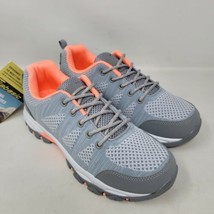 Jabasic Women&#39;s Sneakers Size 8 Trail Walking Hiking Shoes Grey / Coral ... - $27.87