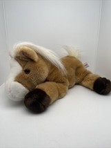 Aurora Flopsie 12” Butterscotch Horse Pony Plush Soft Bean Bag Hoofs &amp; Tush - £9.59 GBP
