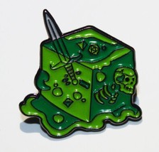 Dungeons &amp; Dragons Gaming Green Gelatinous Cube Monster Metal Enamel Pin... - £6.28 GBP