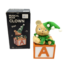 Vintage Musical Bear Clown Wind-Up - Used in Box (Albert E Price, 1983) - £23.80 GBP