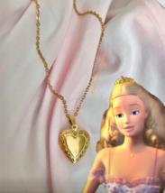 Barbie Nutcracker Princess Clara Sugar Plum Fairy Heart Locket Necklace ... - £31.28 GBP