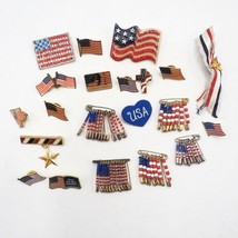 Vintage Modern Many 20 United States Flag Brooch Jewelry Pin-
show origi... - $44.99