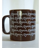 Staffordshire Kiln Craft Kahlua Coffee Rum Liqueur Mug Brown White Logo Cup - $27.10 CAD