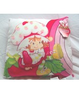 Vintage Style SOFT STRAWBERRY SHORTCAKE 14&quot; SQUISHY PILLOW Plush NEW w/ TAG - $19.80