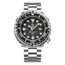 Tuna Diver Style Watch Men 41mm Quartz Rotating Bezel Silicone Luminous ... - $44.90+