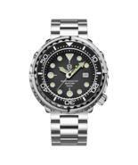 Tuna Diver Style Watch Men 41mm Quartz Rotating Bezel Silicone Luminous ... - $44.90+