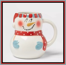 NEW RARE Threshold Christmas Snowman Mug 12 OZ Stoneware - $19.99