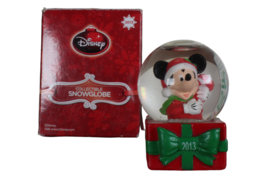 2013 Disney Collectible Snowglobe USO Wishbook JCPenney Mickey Mouse Santa - $5.51