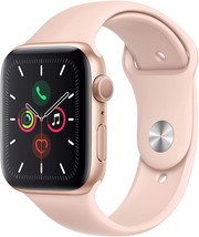 Apple Watch Series 5 (GPS, 40MM) - Gold Aluminum Case with Pink Sand Spo... - £351.28 GBP