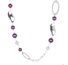 Paparazzi All About Me Purple Necklace - New - $4.50
