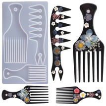 Comb Silicone Mold DIY Crystal Epoxy Resin Mold Oil Head African Comb Mirror  - £7.98 GBP