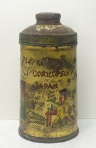 Vintage Babcock&#39;s Corylopsis of Japan Talc Powder Litho Tin Medicinal Pr... - $8.00