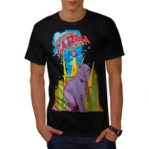 Cat Godzilla Parody Shirt Attack Kitty Men T-shirt - £10.41 GBP