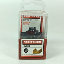 Craftsman Router 1/4&quot; Ovolo Bit 1/4&quot; Shank Carbide Tipped 9-99756 Wood - $9.89