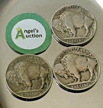 Buffalo Nickel 1929, 1929 D and 1929 S  AA20BN-CN6077 - £119.84 GBP