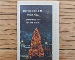 Vintage Bethlehem PA (Penna) Christmas City Tree Stamp/Seal - £3.71 GBP