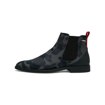 Men TAYNO Chelsea Chukka Micro Suede Soft Comfortable Boot Victorian Black Gray image 2