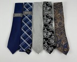 Michael Kors Mens Lot Of 5 Silk/Polyester Assorted Ties &amp; Colors-O/S - $44.99