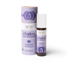 Aura Cacia Organic Chakra Balancing Roll-On, Insightful Third Eye, 0.31 fluid ou - £20.77 GBP