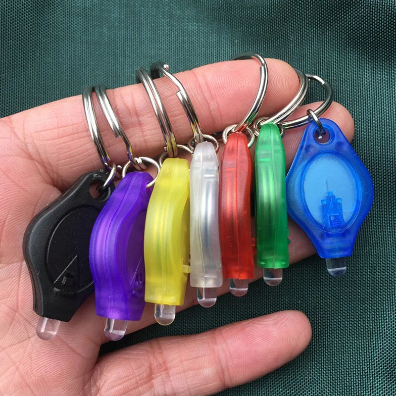 Creative Outdoor Gear 5 Pack Rainbow Mini LED Portable Light Glowing Keychain - £10.06 GBP