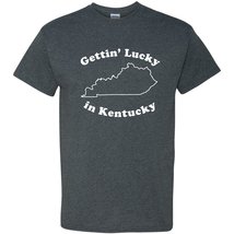 Gettin Lucky in Kentucky - Southern Pride Blue Grass State T Shirt - Small - Iri - £19.13 GBP