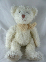 Chosun Soft Shaggy off White irredescent sparkles Teddy Bear Plush 12-13&quot; PRETTY - £14.05 GBP