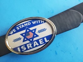 We Stand With Israel Belt &amp; Buckle - $27.72