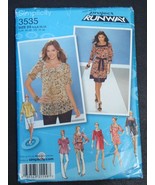 Simplicity Pattern 3535 Sz 4-12 Square Neck Dress, Mini Dress, Tunic,Bel... - €7,69 EUR