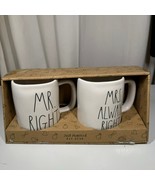 Rae Dunn Mr Right &amp; Mrs Always Right Mug New in Box Wedding Gift - $656.14 MXN