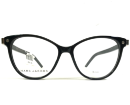Marc Jacobs Eyeglasses Frames 20 807 Black Silver Cat Eye Full Rim 51-15... - £40.05 GBP