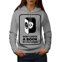 Wellcoda Judge Book Skeleton Womens Hoodie, Evil Casual Hooded Sweatshirt - £29.61 GBP