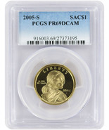 2005-S Sacagawea Dollar PR69DCAM PCGS Proof 69 Deep Cameo  20180005 - $19.99