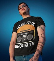 NO SLEEP Adult T-Shirt - Stylish Black Tee for Retro Night Owls - $20.99