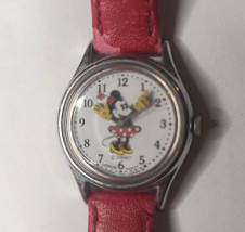 Vintage Ladies Lorus Pointing Minnie Mouse Analog Watch Face Not Tested - $11.20